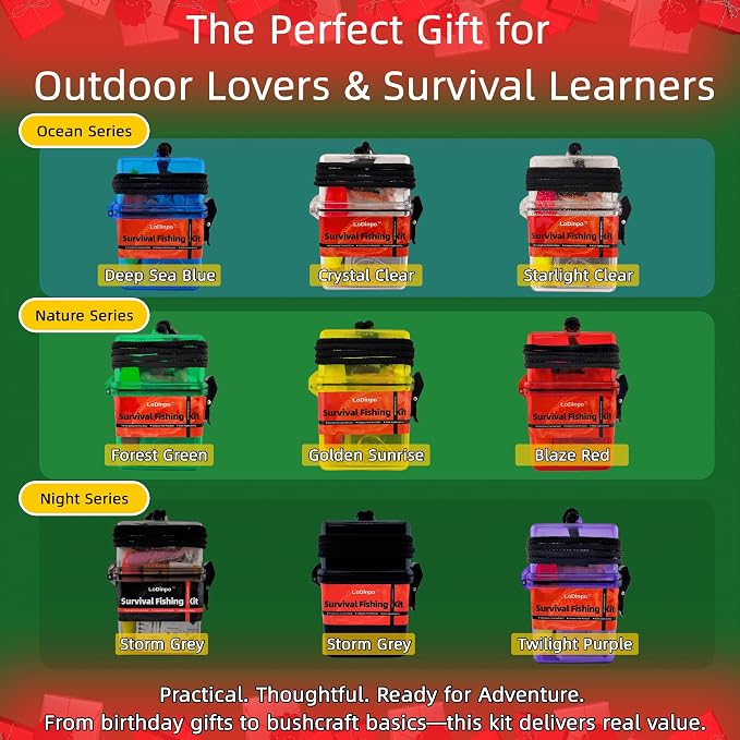 Mini Survival Fishing Kit Small Emergency Fishing Gear Box Pocket Fishing