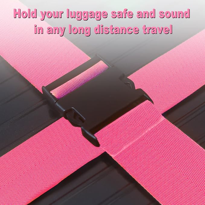 Luggage Straps for Suitcases TSA Approved Travel Belt 8 Pack by Chelmon