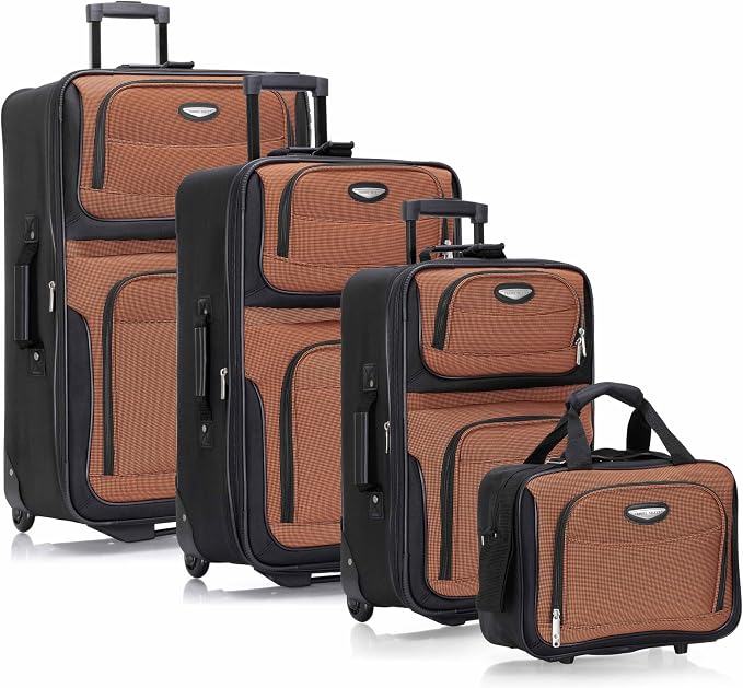 Travel Select Amsterdam 4-Piece Softside Expandable Rolling Luggage Set