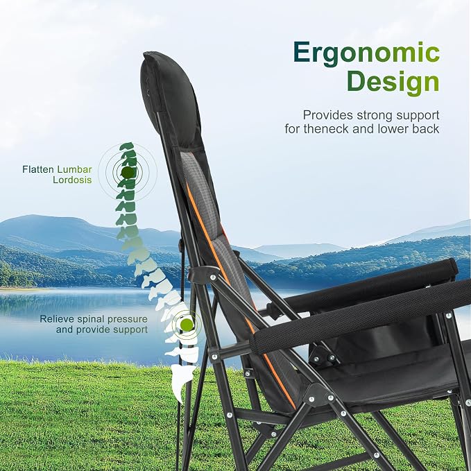 ALPHA CAMP Oversized Folding Camping Chairs