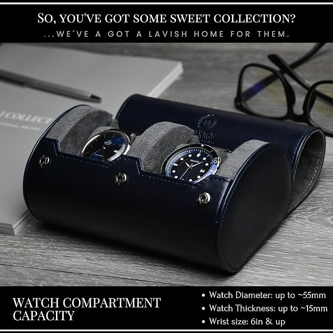 2 Watch Travel Case for Men – Watch Roll