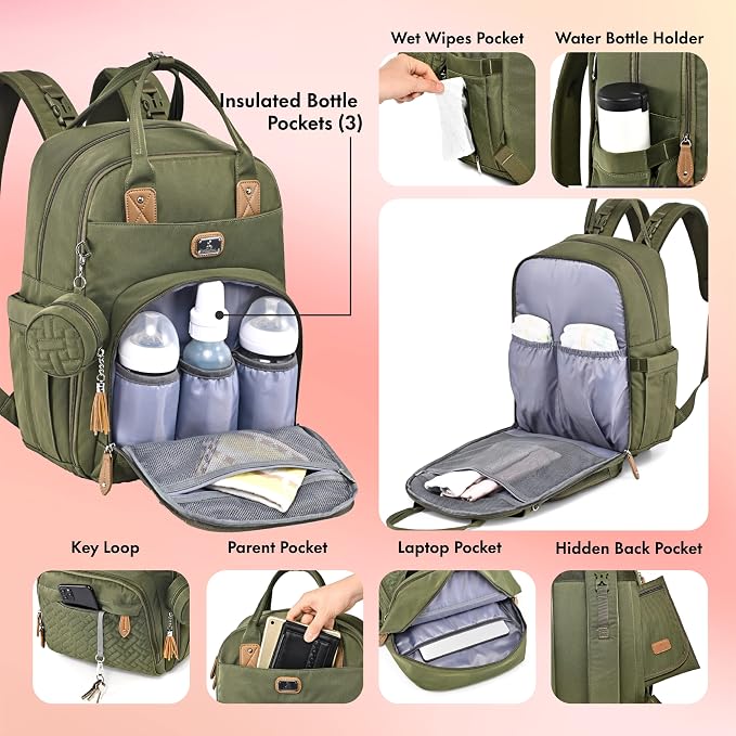 Dikaslon Diaper Bag Backpack