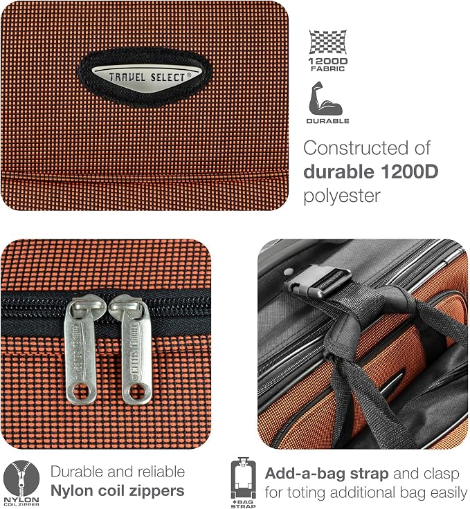 Travel Select Amsterdam 4-Piece Softside Expandable Rolling Luggage Set
