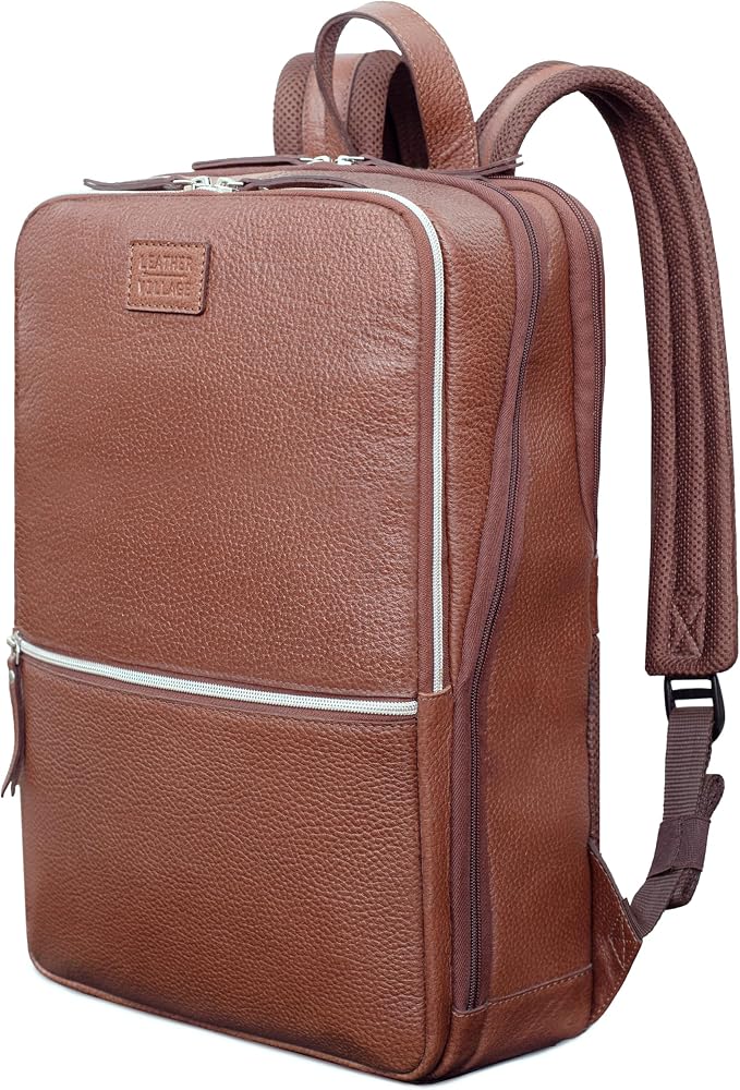 LEATHER VILLAGE Leather Laptop Backpack