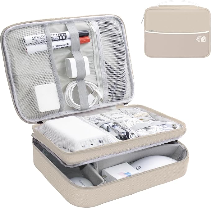 Electronics Organizer, Portable Cable Organizer Bags, Waterproof Electronic
