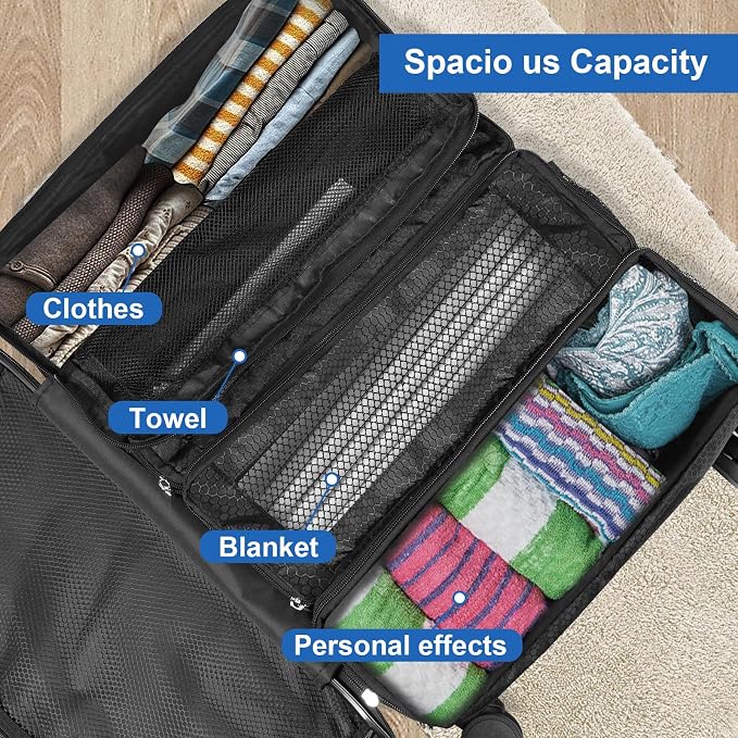 Suitcase Organizer, Travel Luggage Organizer Portable Hanging Travel Shelves
