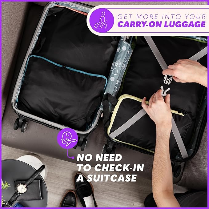 Compression Packing Cubes Travel, 4 Set/6 Set Packing Cubes