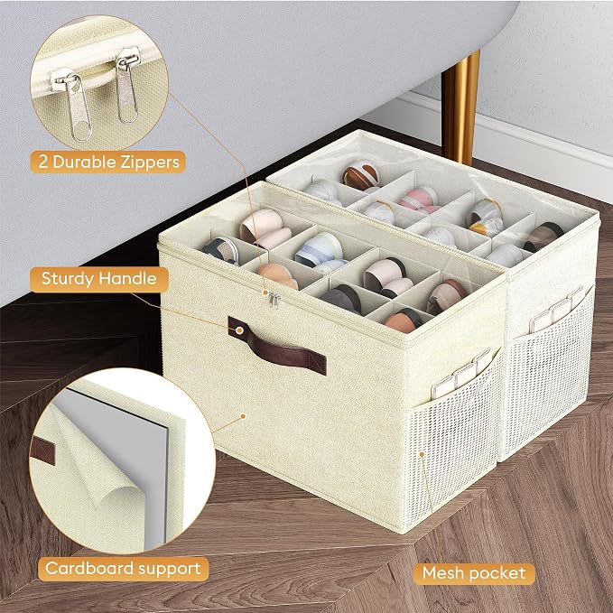 Budding Joy 2 Pack Shoe Organizer