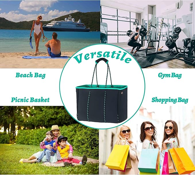 QOGiR Neoprene Multipurpose Beach Bag Tote