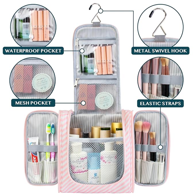 PAVILIA Toiletry Bag Travel Bag