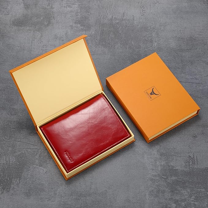 HISCOW Italian Leather Passport Holder