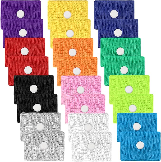 Zhanmai 12 Pairs Motion Sickness Bracelet