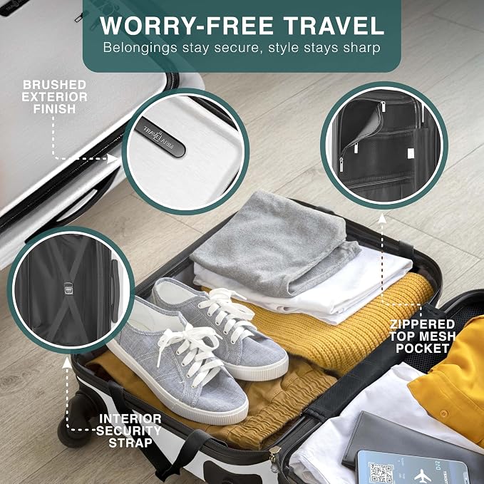 Luggage Sets 3 Piece, 22 Inch Carry on Luggage and 28 Inch Suitcases