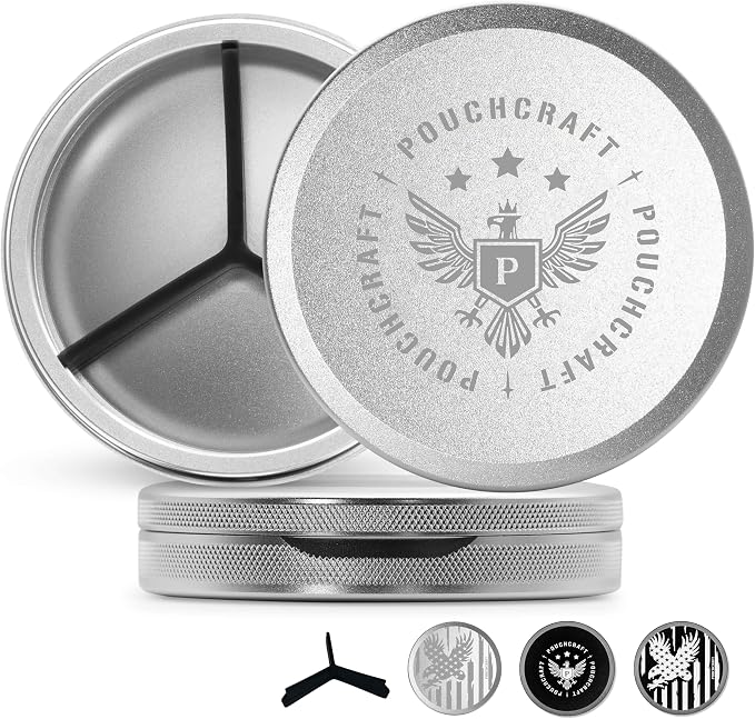 Metal Pouch Can | Metal Container | Slim EDC Pocket Tin | Airtight &