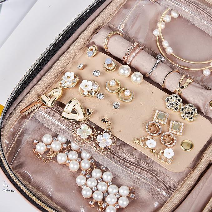 NISHEL Travel Jewelry Case, Holiday Organizer