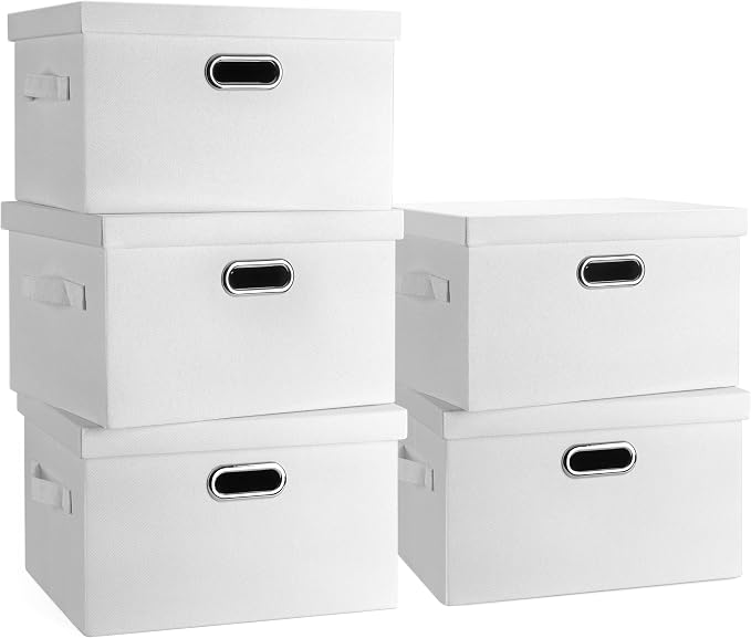 Medium 15" 21 Quart Collapsible Stackable Storage Bins