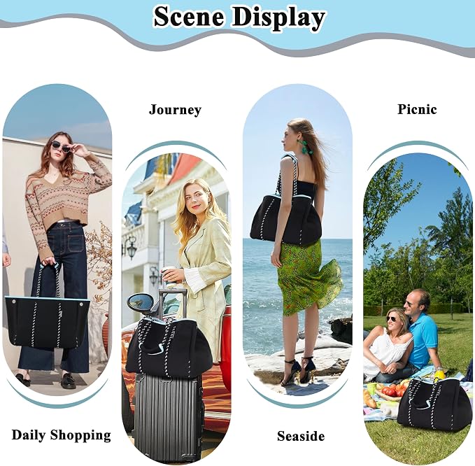 QOGiR Neoprene Multipurpose Beach Bag Tote