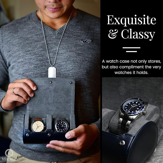 2 Watch Travel Case for Men – Watch Roll