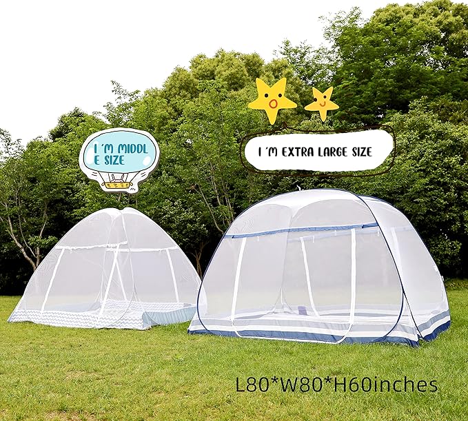 Jsanh Folding Mosquito Net Tent Canopy Curtains