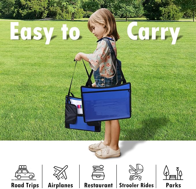 Kids Travel Tray for Car Seat, Toddler Road Trip Essentials