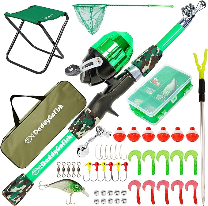 DaddyGoFish Kids Fishing Pole