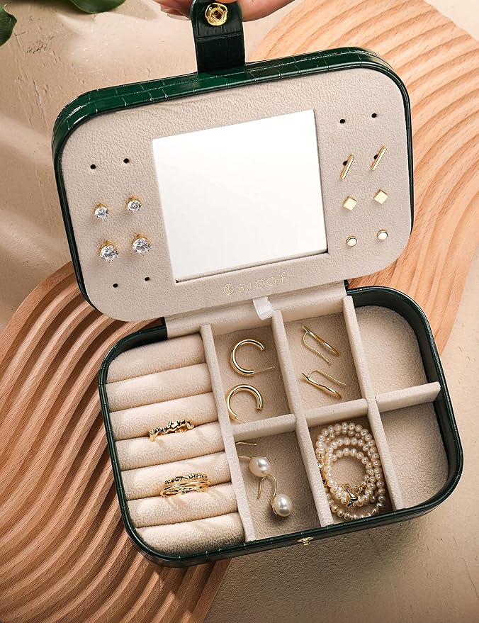 S.Leaf Mini Travel Jewelry Case