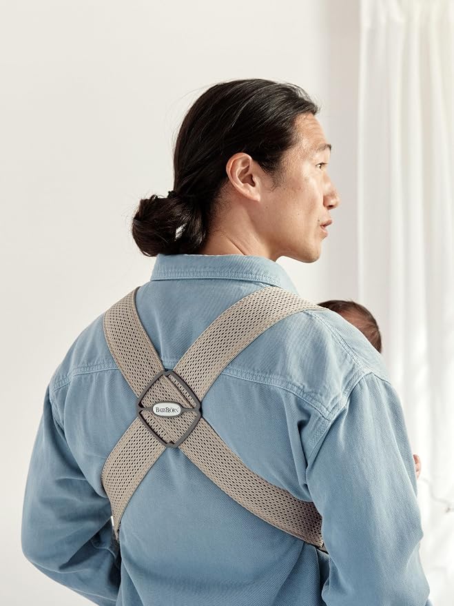 BabyBjörn Baby Carrier Mini, 3D Mesh Newborn Carrier, Easy-to-Use