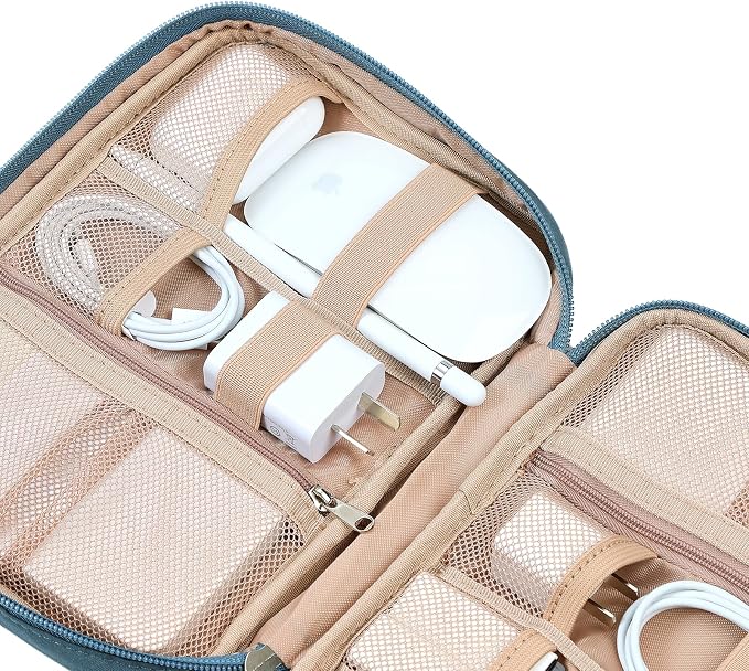 NISHEL Travel Cord Organizer Case, Tech Electronic Bag, Essentials