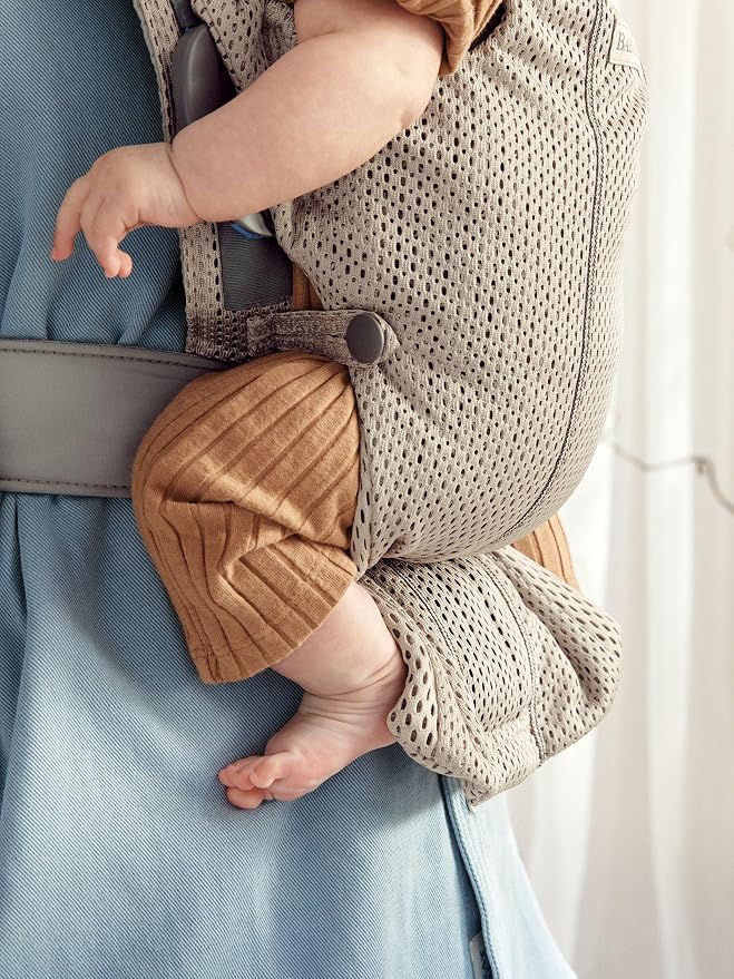 BabyBjörn Baby Carrier Mini, 3D Mesh Newborn Carrier, Easy-to-Use