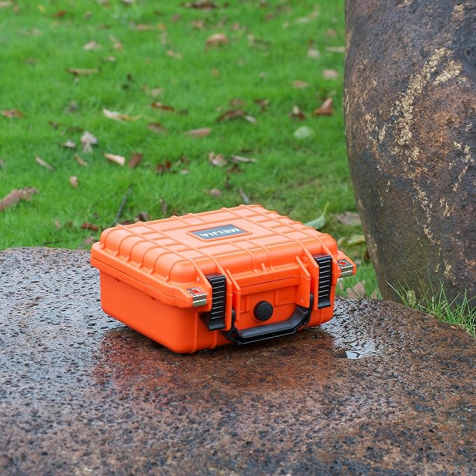 MEIJIA Portable All Weather IP67 Waterproof Protective Case, Hard Camera Case