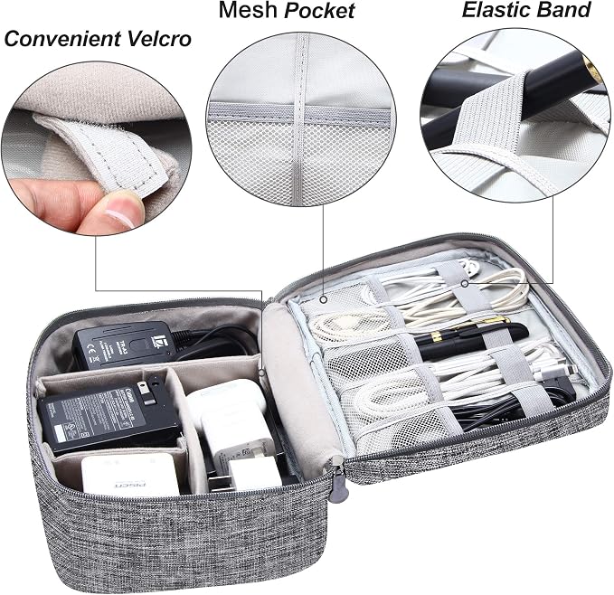Electronics Organizer Travel Universal Cable Organizer Bag Waterproof