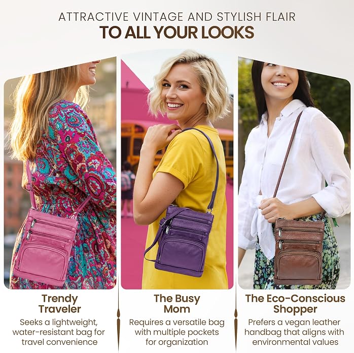 Krediz leather Crossbody Purses
