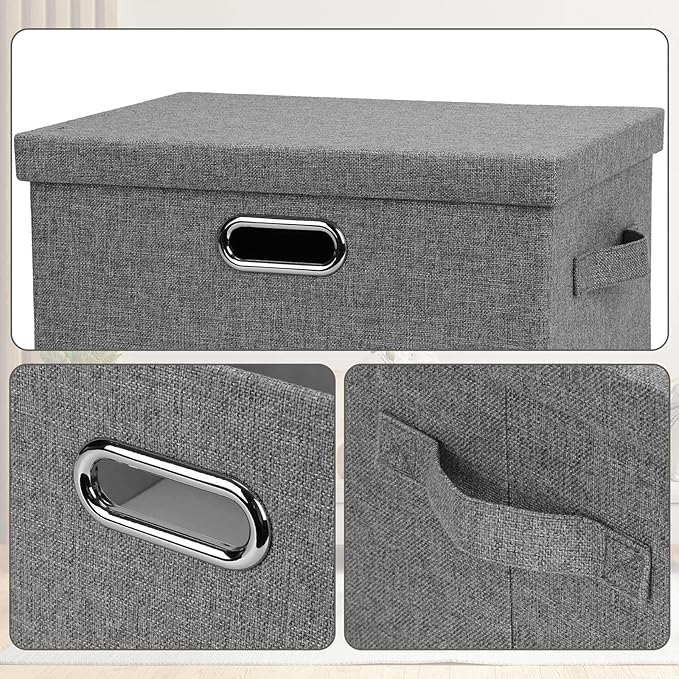 Medium 15" 21 Quart Collapsible Stackable Storage Bins