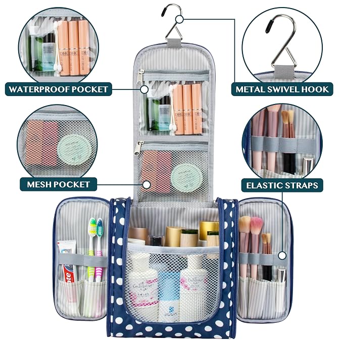 PAVILIA Toiletry Bag Travel Bag