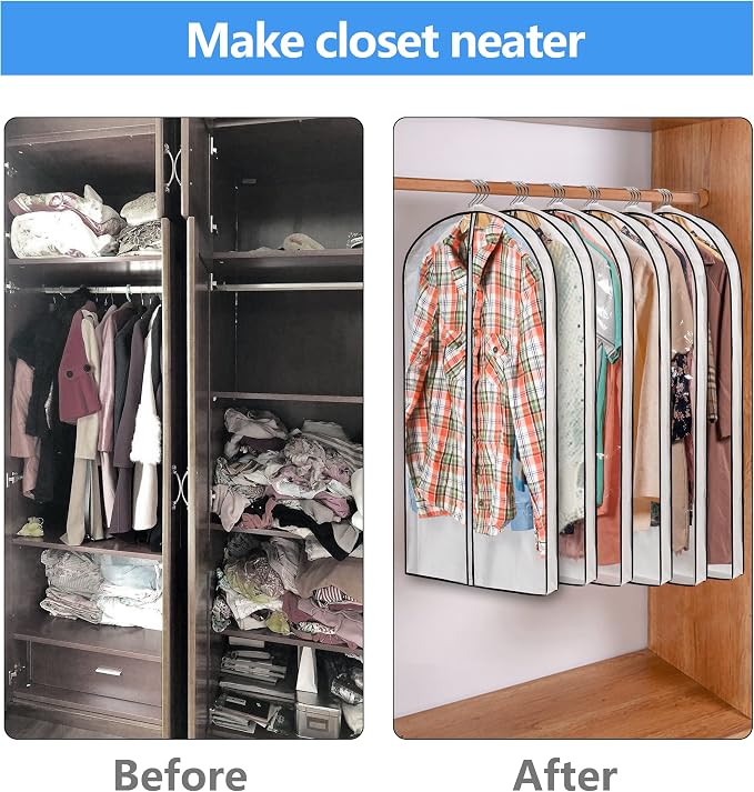 Clear Plastic Hanging Clothes Bags