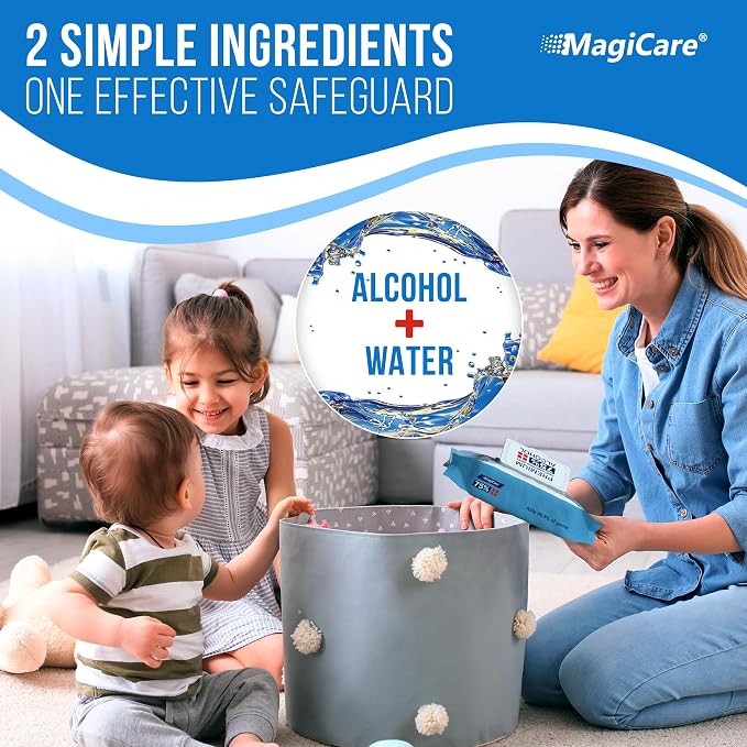 MagiCare 75% Large Alcohol Wipes