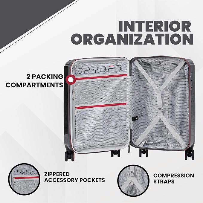 Spyder Traverse 29 Inch Large Checked Baggage Expandable Hardside Upright