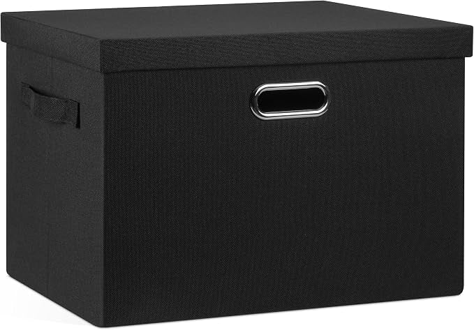 Large 17" 36 Quart Collapsible Stackable Storage Bins
