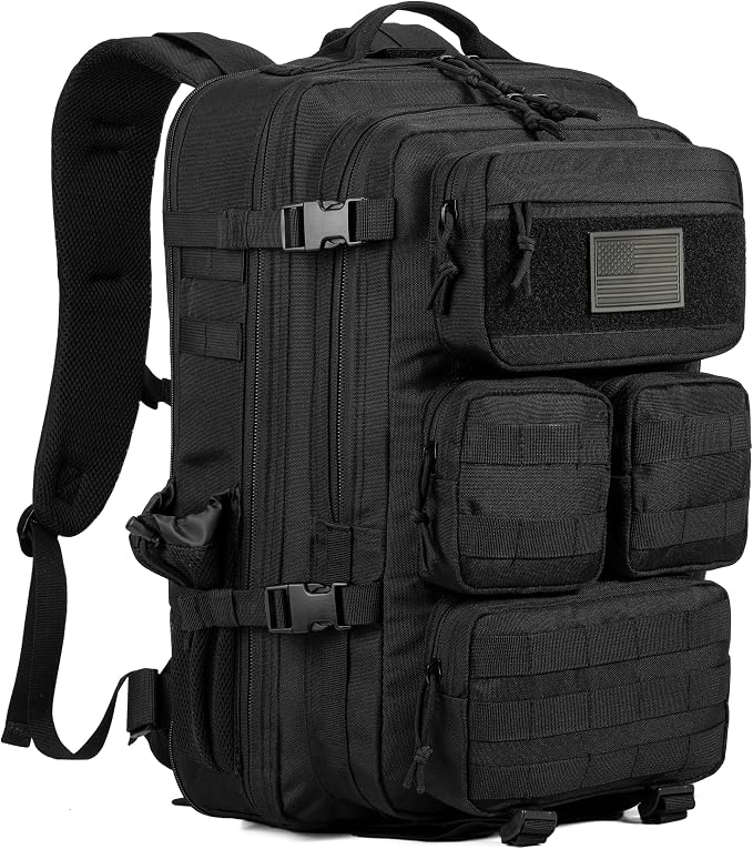 Tactical Backpack for Men, 40/50L Expandable Military Backpack, Waterproof