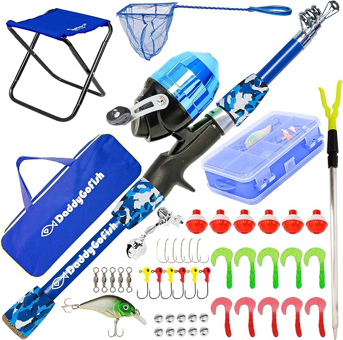 DaddyGoFish Kids Fishing Pole