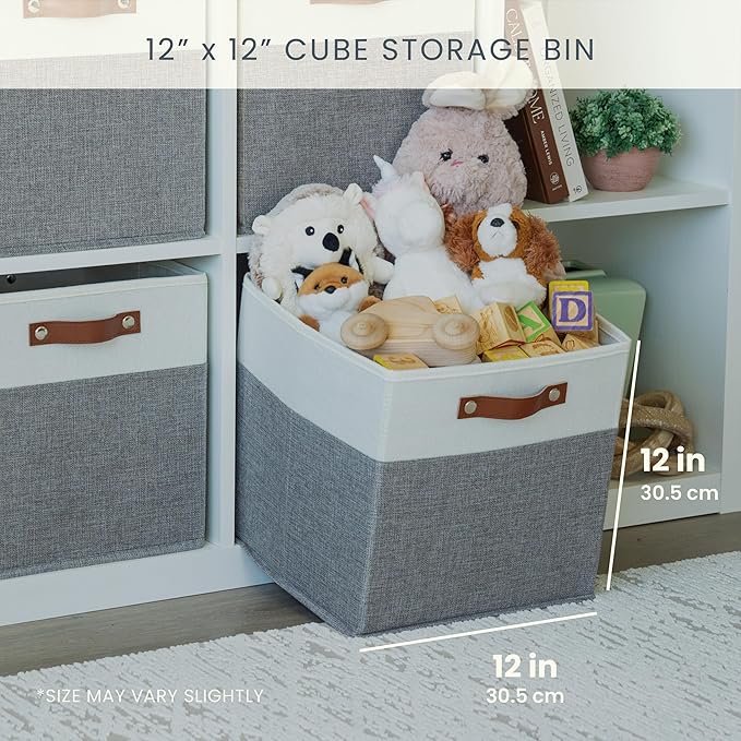 OrganiHaus 12x12 Fabric Storage Bins