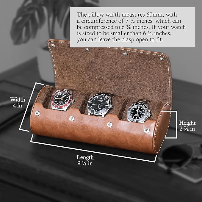 ROTHWELL Watch Roll Travel Case