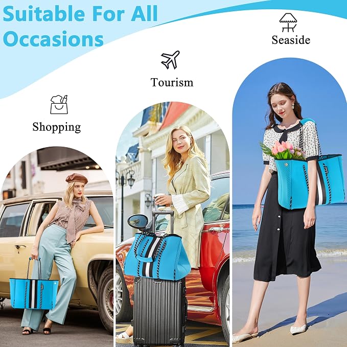 QOGiR Neoprene Multipurpose Beach Bag Tote
