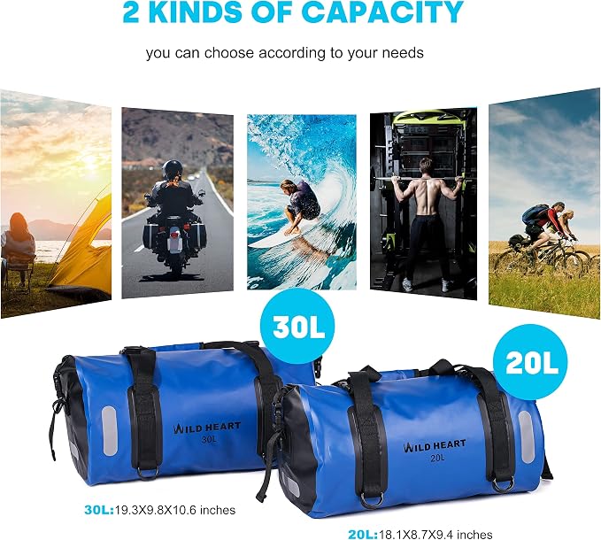 WILD HEART Waterproof Bag Duffel Bag 20L 30L 40L