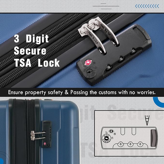 Merax Luggage Set 2 Piece Suitcase Sets