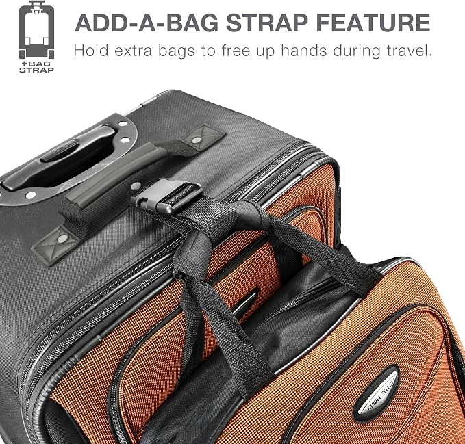 Travel Select Amsterdam Softside Expandable Rolling Luggage Set, 2-Piece