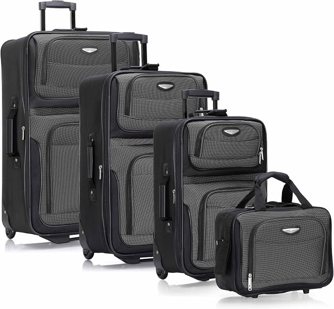 Travel Select Amsterdam 4-Piece Softside Expandable Rolling Luggage Set