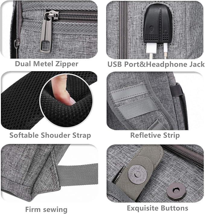 HFSX Laptop Backpack Men Women Vintage Backpack Bookbag College Backpacks