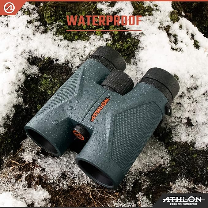 Athlon Optics 8x42 Midas UHD Gray Binoculars